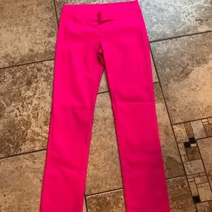 Hot pink rayon leggings